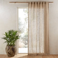 Штора Из льна Gaby 140 x 350 см бежевый AM.PM  фото, kupilegko.ru